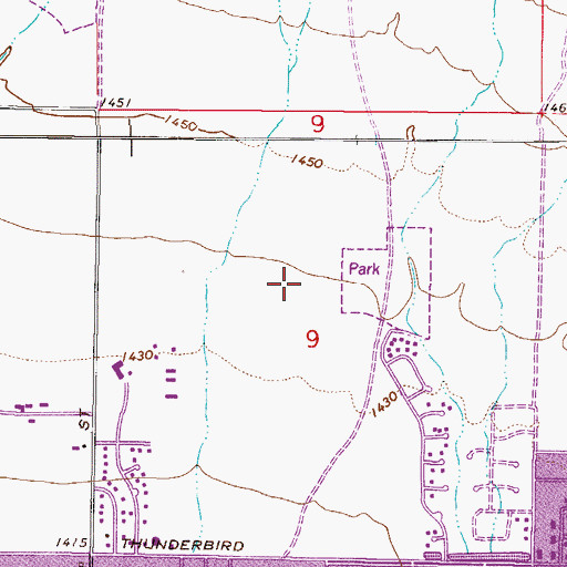 Topographic Map of Desert Springs Elementary School, AZ