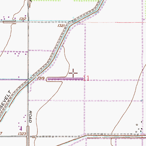 Topographic Map of Coronado Elementary School, AZ