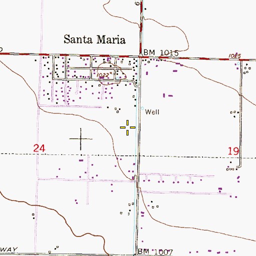 Topographic Map of Sierra Linda High School, AZ