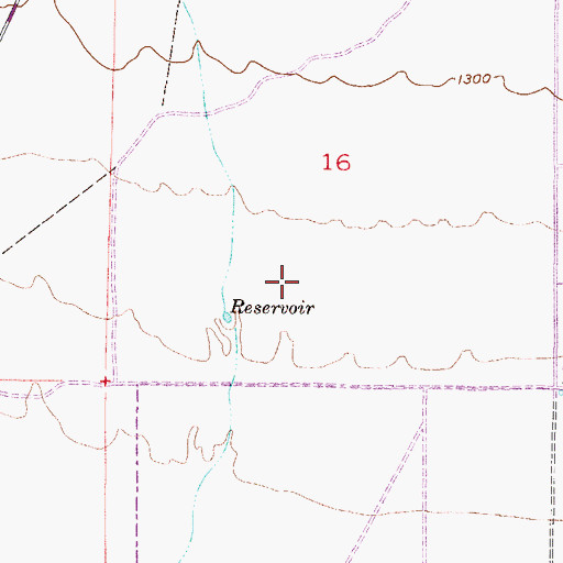 Topographic Map of Liberty High School, AZ