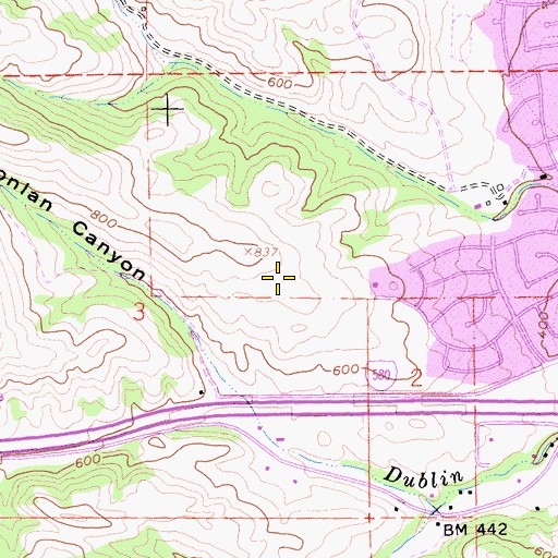 Topographic Map of Valley Christian Elementary School, CA