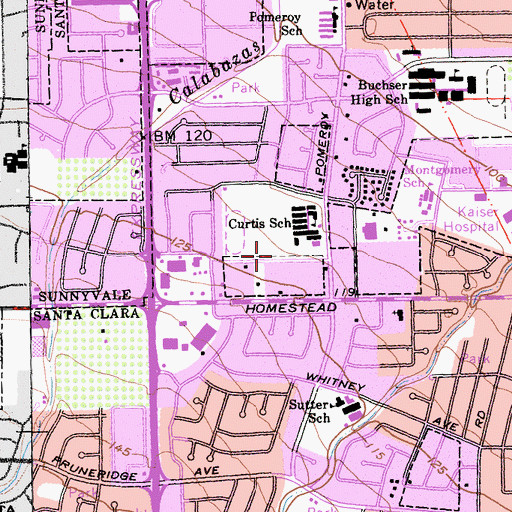 Topographic Map of Monticello Academy Lochinvar Campus, CA