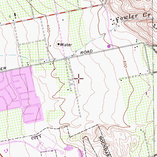 Topographic Map of Valle Vista Elementary School, CA