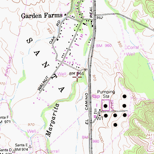 Topographic Map of Yerba Buena Creek, CA