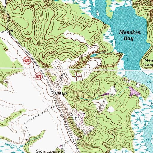 Topographic Map of Belle Mount Vineyards, VA