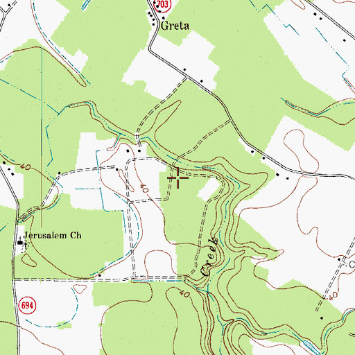 Topographic Map of Accomack County Northern Landfill Number 2, VA