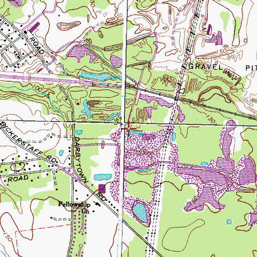 Topographic Map of Darbytown Road Landfill, VA