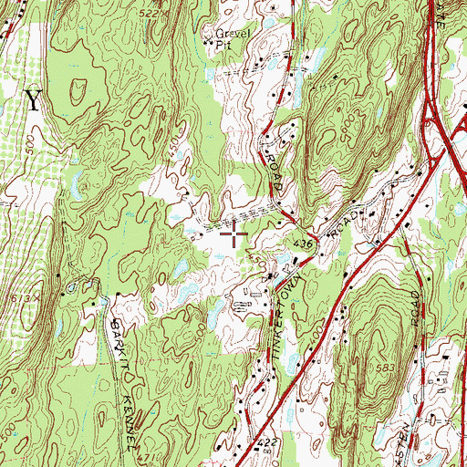 Topographic Map of Derry Dol Farm, NY
