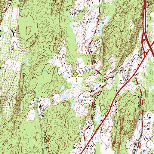 Topographic Map of Derry Dol Farm, NY