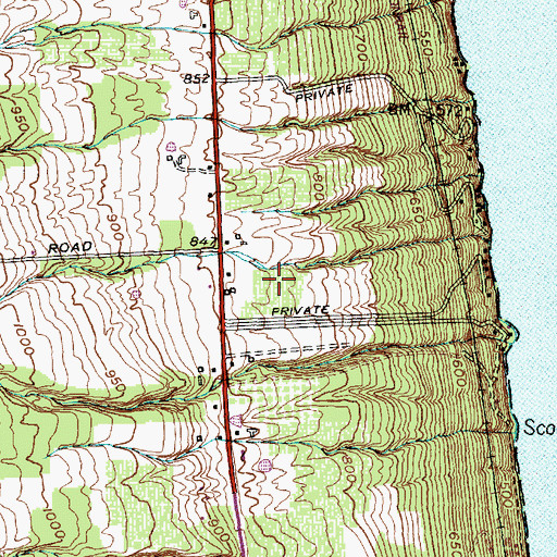 Topographic Map of Arcadian Estate Vineyards, NY