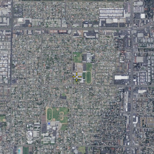 Aerial/Satellite Image of Yorba Academy of the Arts Middle School, CA