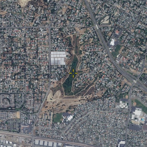 Aerial/Satellite Image of Yorba Linda Reservoir, CA