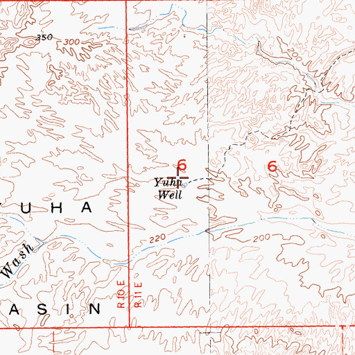 Topographic Map of Yuha Well, CA