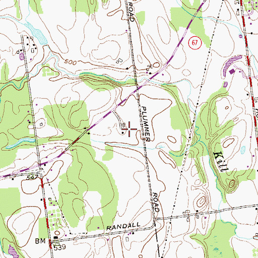 Topographic Map of Dungiven Farm, NY