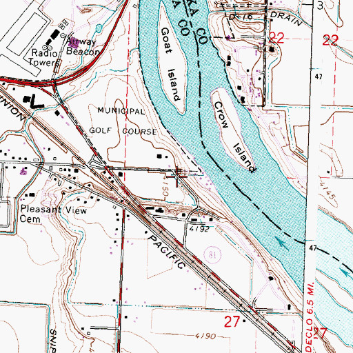 Topographic Map of H 17 Spill Pipeline, ID