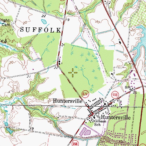 Topographic Map of Harbor View Commerce Park North, VA