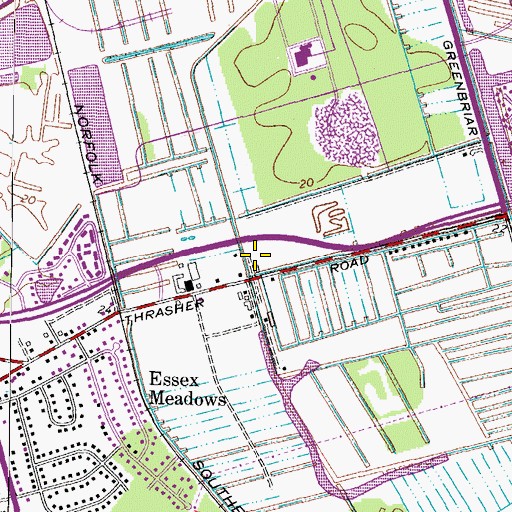 Topographic Map of Apple Tree Learning Center, VA