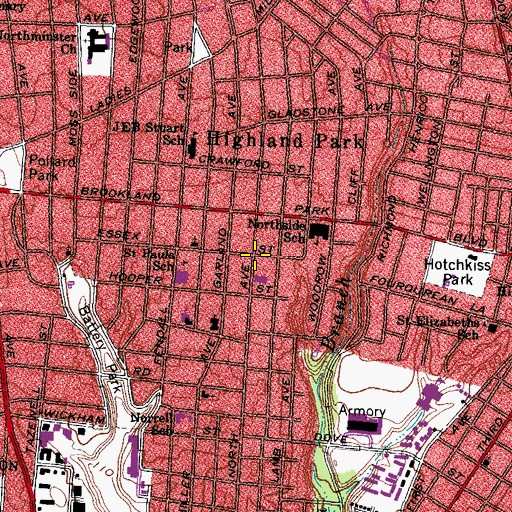 Topographic Map of Metropolitan Day School, VA