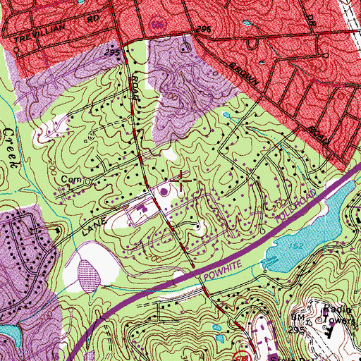 Topographic Map of Buford Road Christian Academy, VA