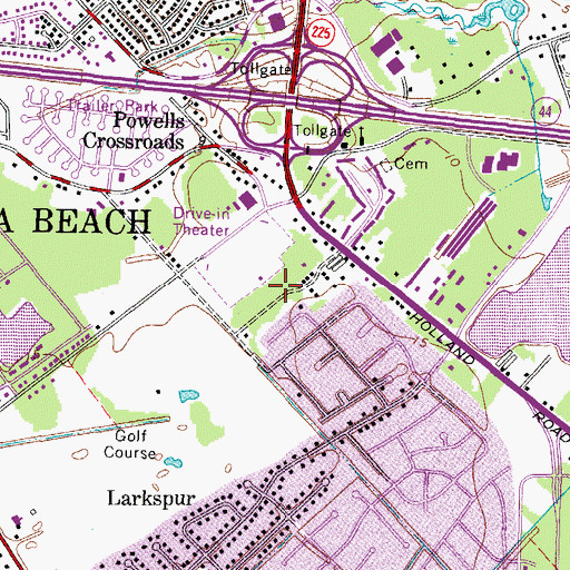 Topographic Map of Bryant and Stratton College - Virginia Beach, VA