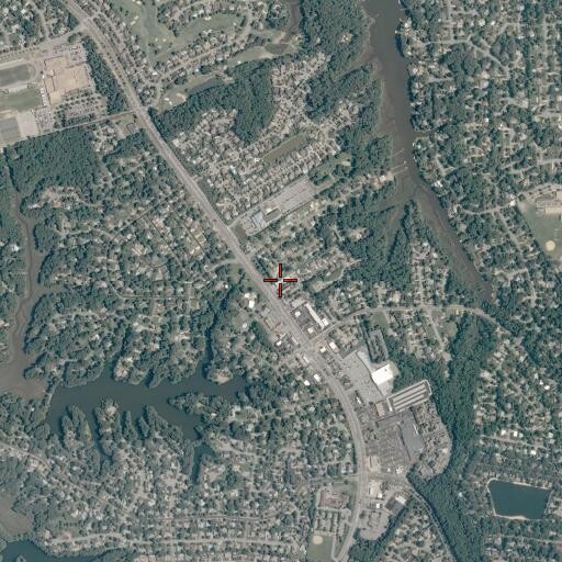 Aerial/Satellite Image of Cape Henry Post Office, VA