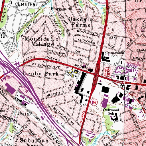 Topographic Map of Casterton Trailer Park, VA