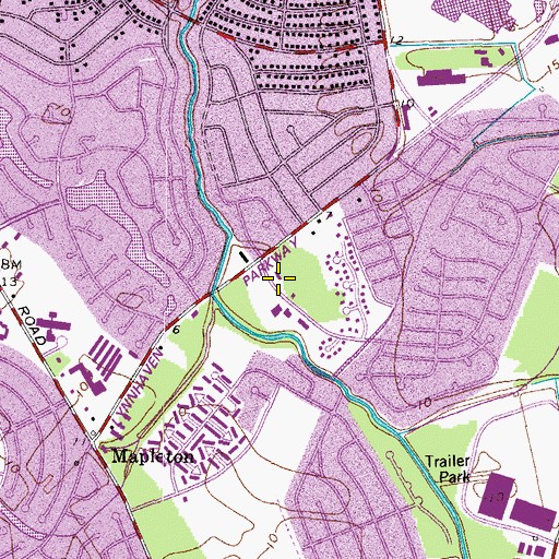 Topographic Map of Anchoring Hope Family Worship Center, VA