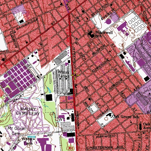 Topographic Map of Broomfield Christian Methodist Episcopal Church, VA