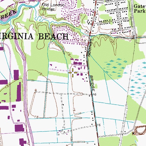 Topographic Map of Outreach For Christ Church, VA