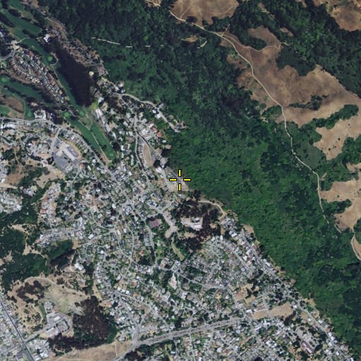 Aerial/Satellite Image of William Rust Summit, CA