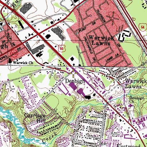 Topographic Map of River of Life Christian Church, VA