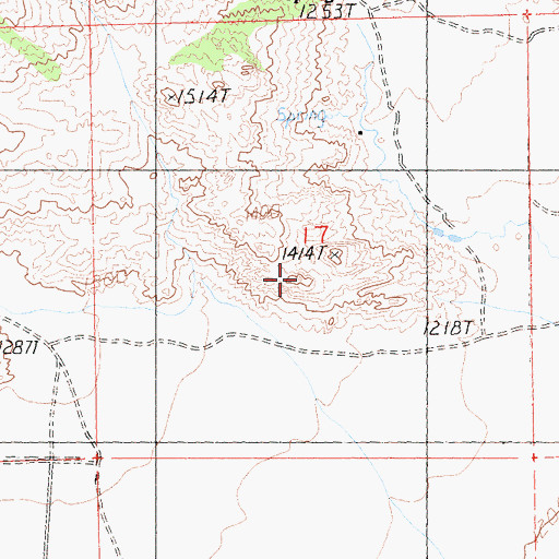 Topographic Map of White Fang, CA