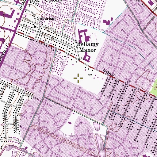 Topographic Map of Rivers of Living Water Church, VA