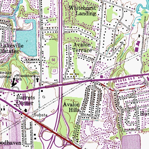 Topographic Map of Saint James Missionary Church, VA