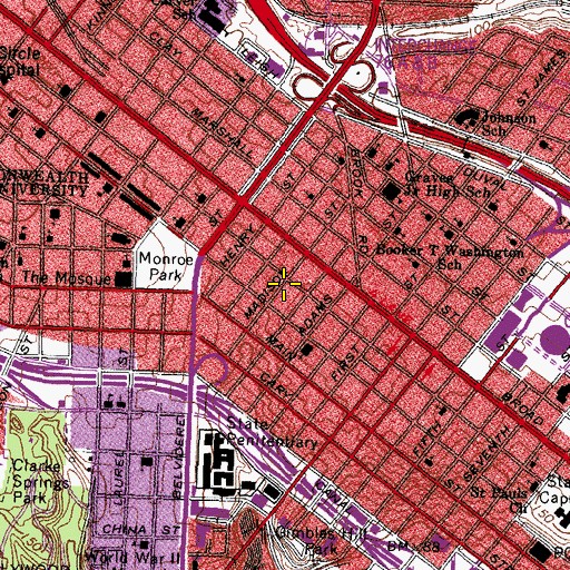 Topographic Map of The Church of Jesus Christ of Latter Day Saints, VA