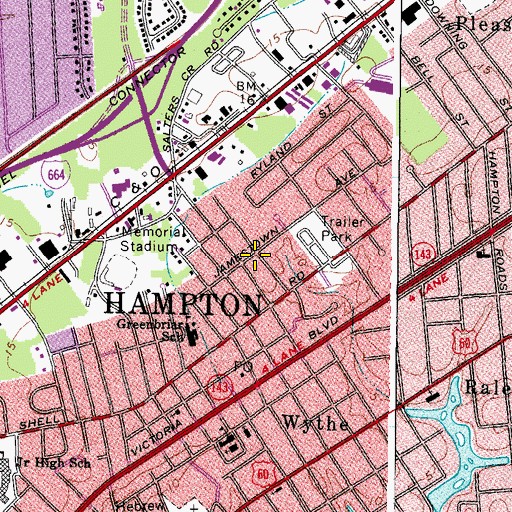 Topographic Map of United Church of God, VA