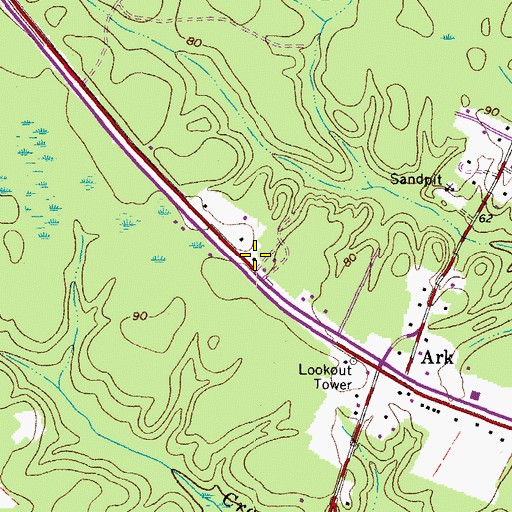 Topographic Map of Voice of Victory Church, VA