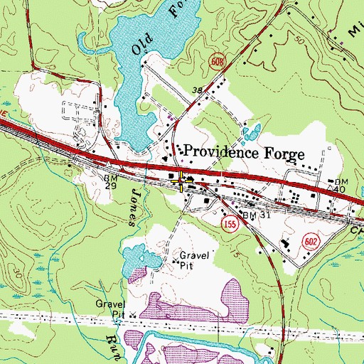 Topographic Map of Heritage Public Library, VA