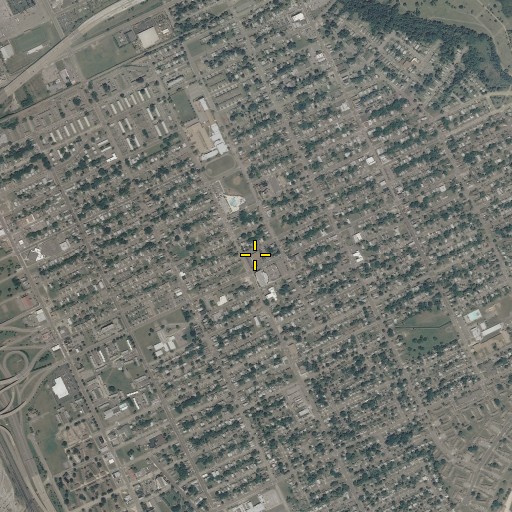 Aerial/Satellite Image of Newport News City Public Library System Pearl Bailey Library, VA