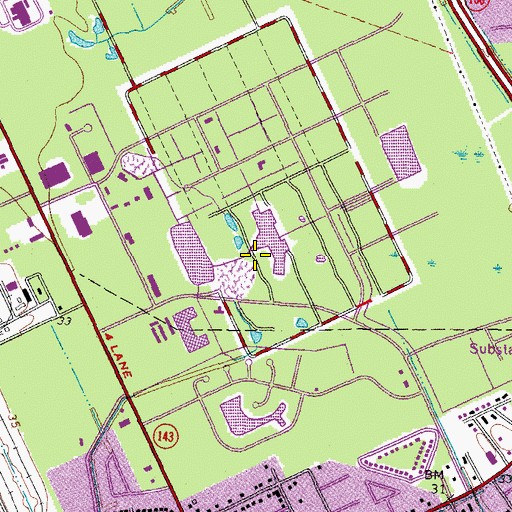 Topographic Map of Newport News County Public Library, VA