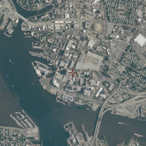 Aerial/Satellite Image of Norfolk Public Library, VA