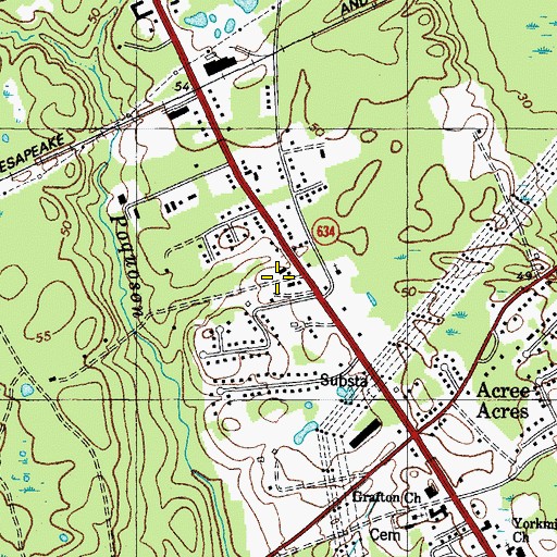 Topographic Map of Sulik Mobile Home Court, VA