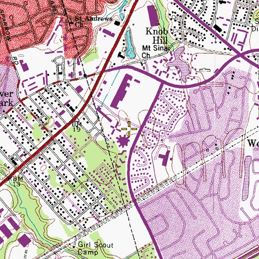 Topographic Map of Beth Sholom Home of Eastern Virginia, VA