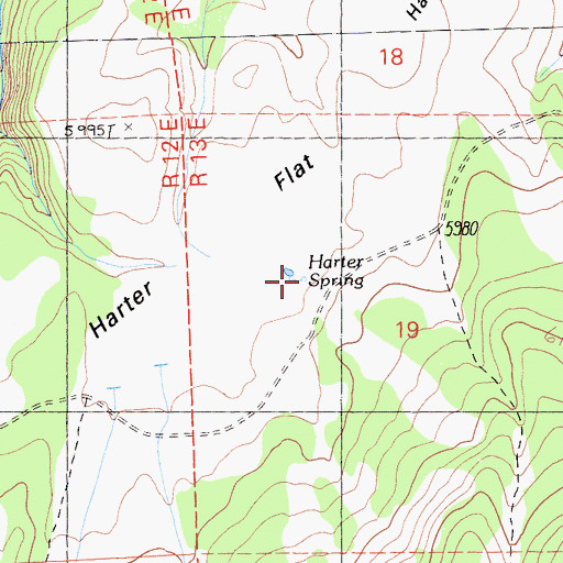 Topographic Map of Nelson Spring, CA