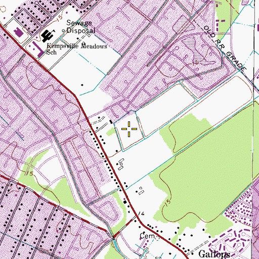 Topographic Map of Our Lady of Perpetual Help Health Center, VA
