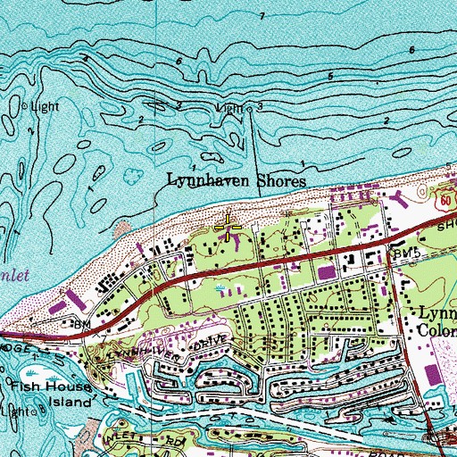 Topographic Map of Westminster Canterbury on Chesapeake Bay Nursing Home, VA