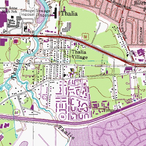 Topographic Map of River Pointe Rehabilitation and Health Care Center, VA