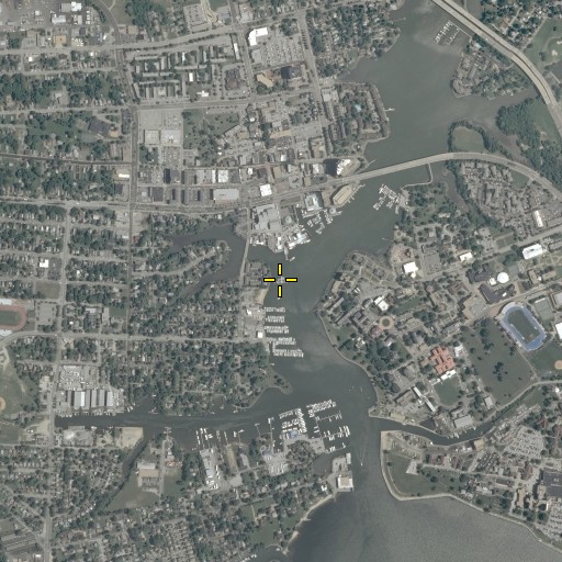Aerial/Satellite Image of Hampton Creek Marina, VA