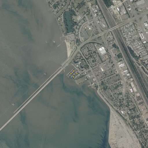 Aerial/Satellite Image of Leeward Municipal Marina, VA
