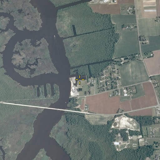 Aerial/Satellite Image of Pungo Ferry Marina, VA